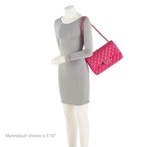 Chanel Lambskin Classic Jumbo Double Flap Bag - Picture 5 of 16